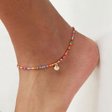 Fashion Beads Colour Shell Anklets