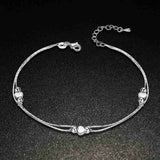 Heart Anklet 925 Sterling Silver