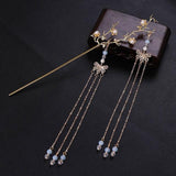 Vintage Crystal Bead Hair Clasp