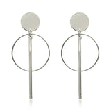 Long Circle Earrings for women