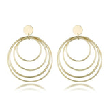 Long Circle Earrings for women