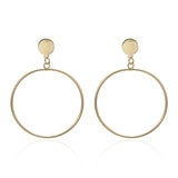Long Circle Earrings for women