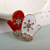 Christmas Gloves Brooch Pins