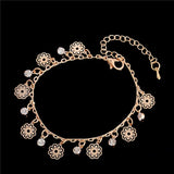Flower Pendant Anklets
