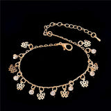 Flower Pendant Anklets