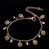 Flower Pendant Anklets